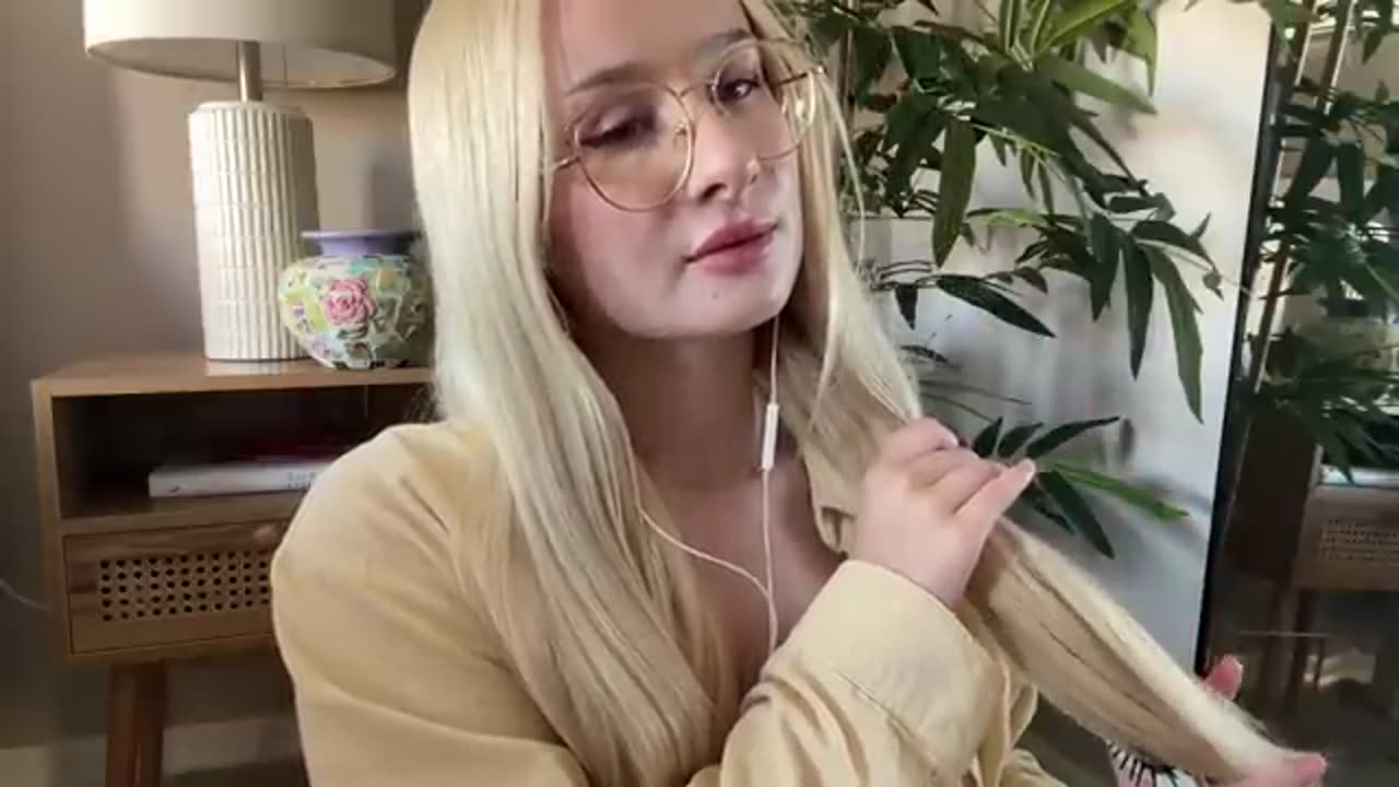 hanging out while I braid my hair { asmr } *slow and gentle