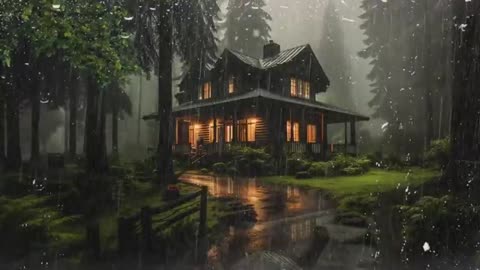 HEAVY RAIN on Tin Roof to Sleep - DEEP SLEEP with 10 Hours of Powerful Rainfall