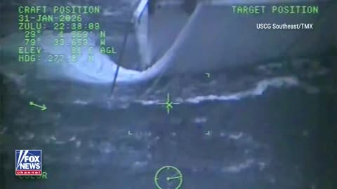 Dramatic footage captures a U.S. Coast Guard crew performing a high-risk airlift 75 miles