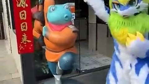 Posição de Kung fu.