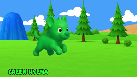 Painted Safari Animals! Fun Color & Sound Song for Kids ｜ Nursery Rhymes ｜ Little Bunny Learns
