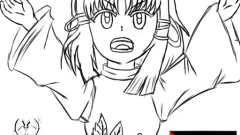 Suwako Moriya cantando "Intifada" de "Ska-P" #freepalestine #touhou #anime #drawing