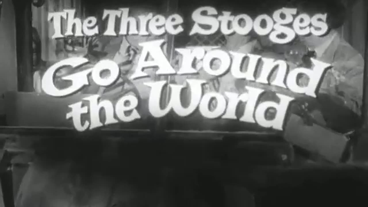 Movie trailer for The Three Stooges Go Around the World in a Daze