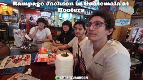 Rampage Jackson in Guatemala at Hooters
