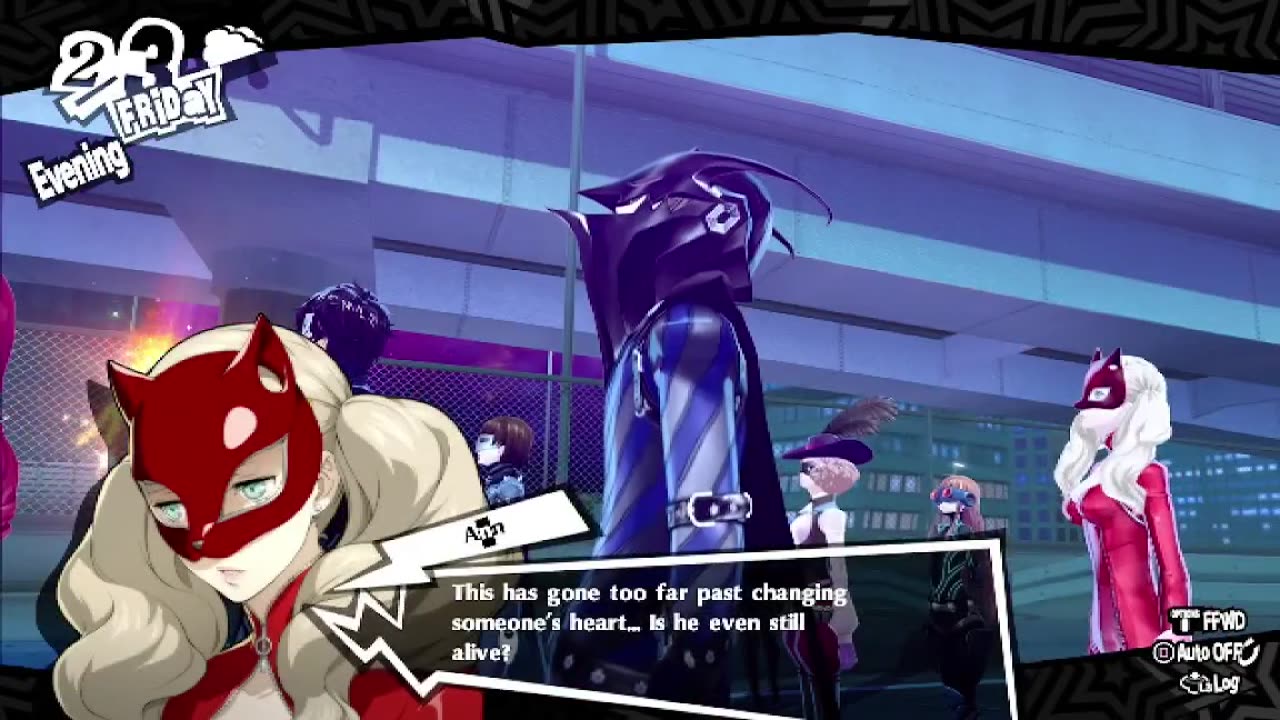 Persona 5 Royal NG+ Day 45. No mic. Not really feeling up for it.