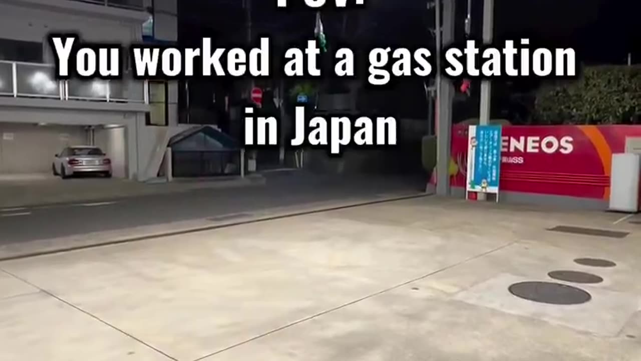 Working at a gas station in Japan