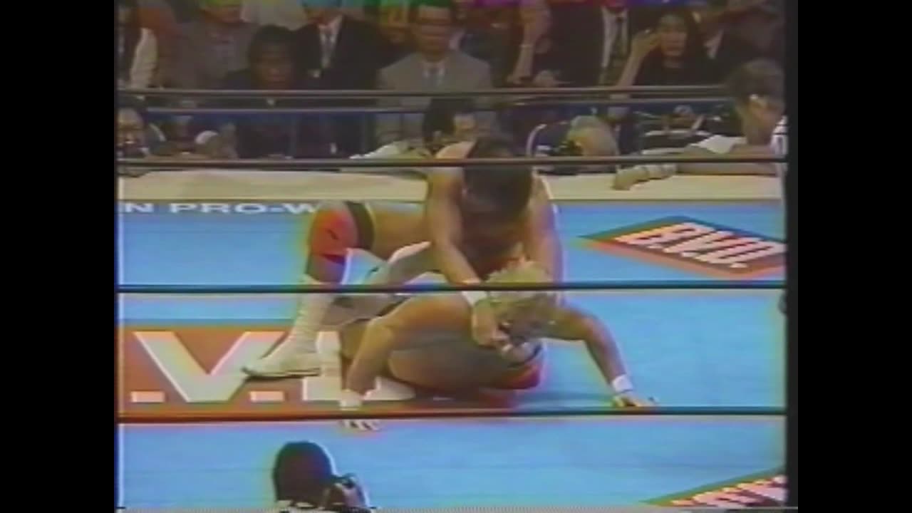 Steve Austin wrestling match in Japan 1995