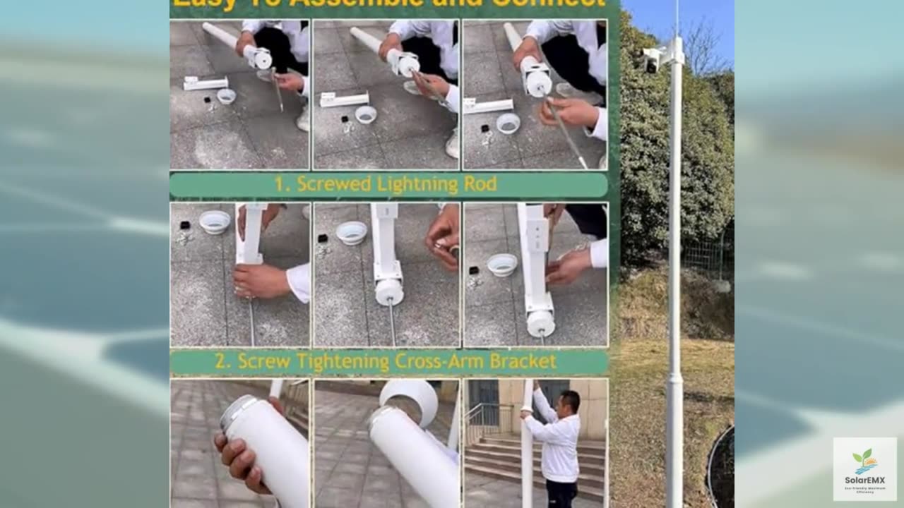 JYDQM Split Post with Brackets, Rebar Cage, Screws, Parking Lots Yard Solar Stre