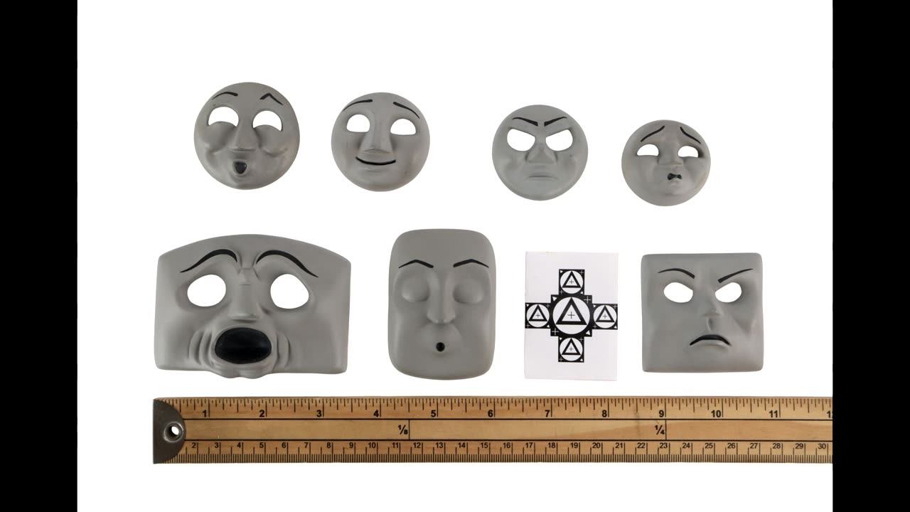 Emily, Duck and Bill/Ben Faces with Five Other Train Faces and Spencer CGI Target