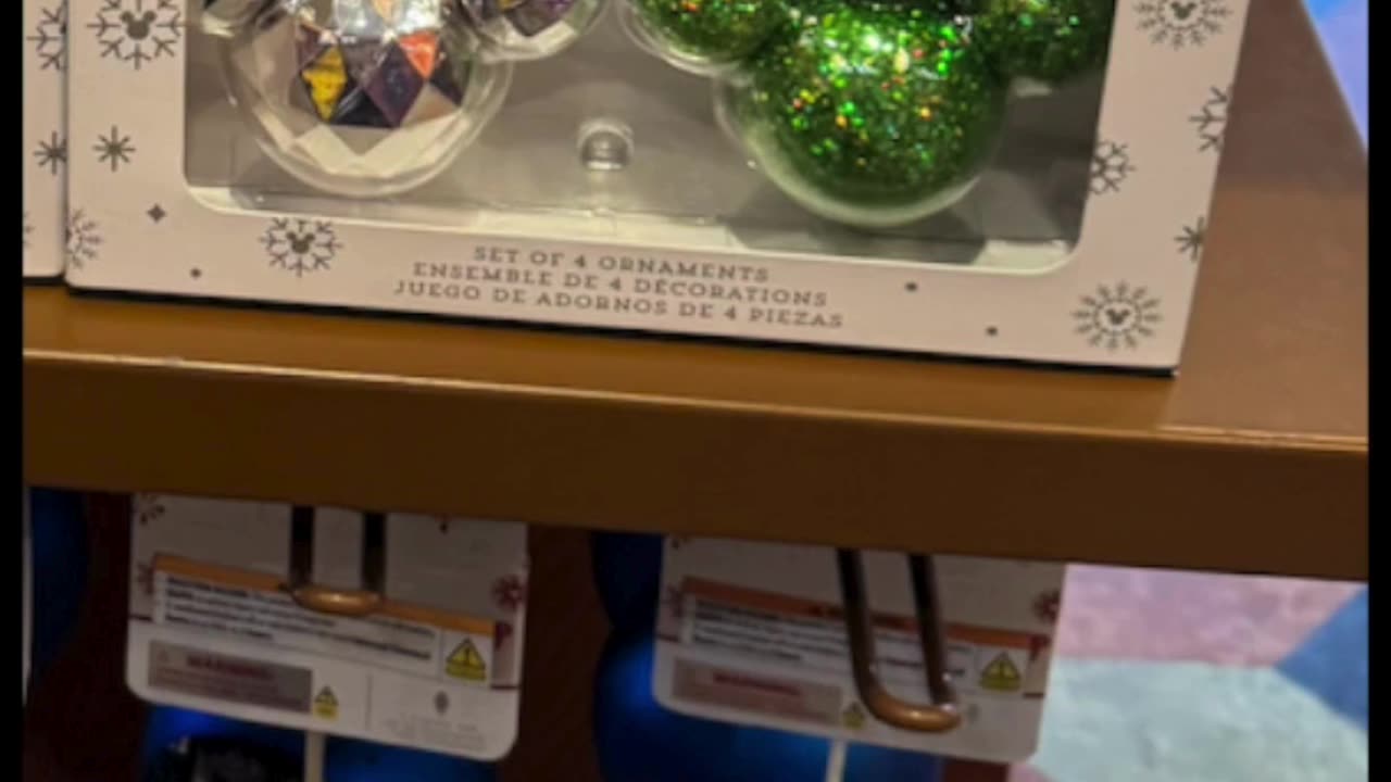 Disney Parks Mickey Mouse Icon Ornament Set of 4 #shorts