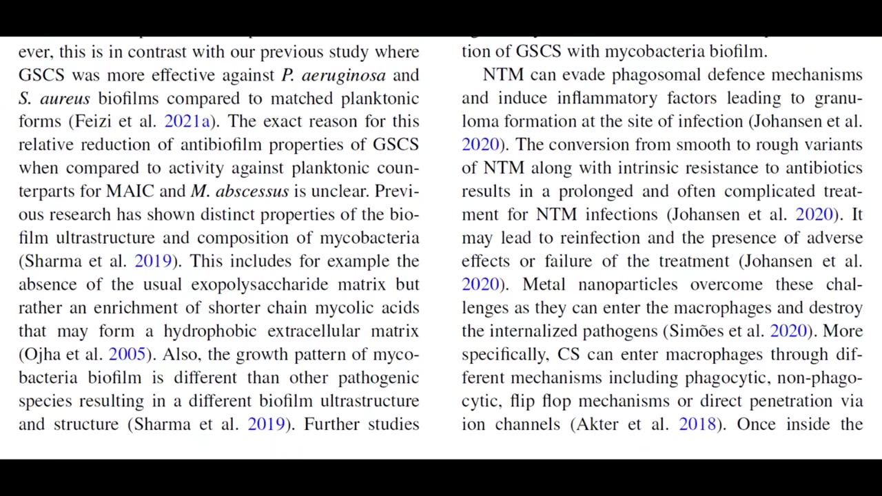 Colloidal silver against macrophage infections and biofilms of atypical mycobacteria