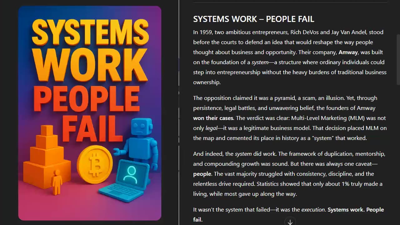 SUREBET (must see) SYSTEMS WORK - PEOPLE FAIL - AMWAY VS AI CRYPTO PROFITS - TOP TEAM ROB BUSER