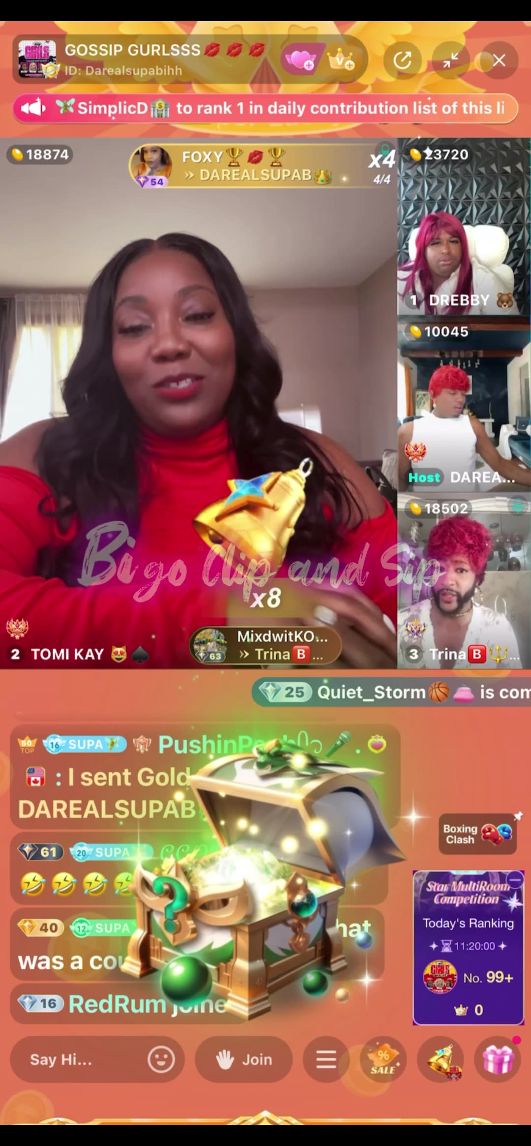 TomiKay n TrinaB have a moment on Gossip Gurls 9/9/25 #bigoclipandsip