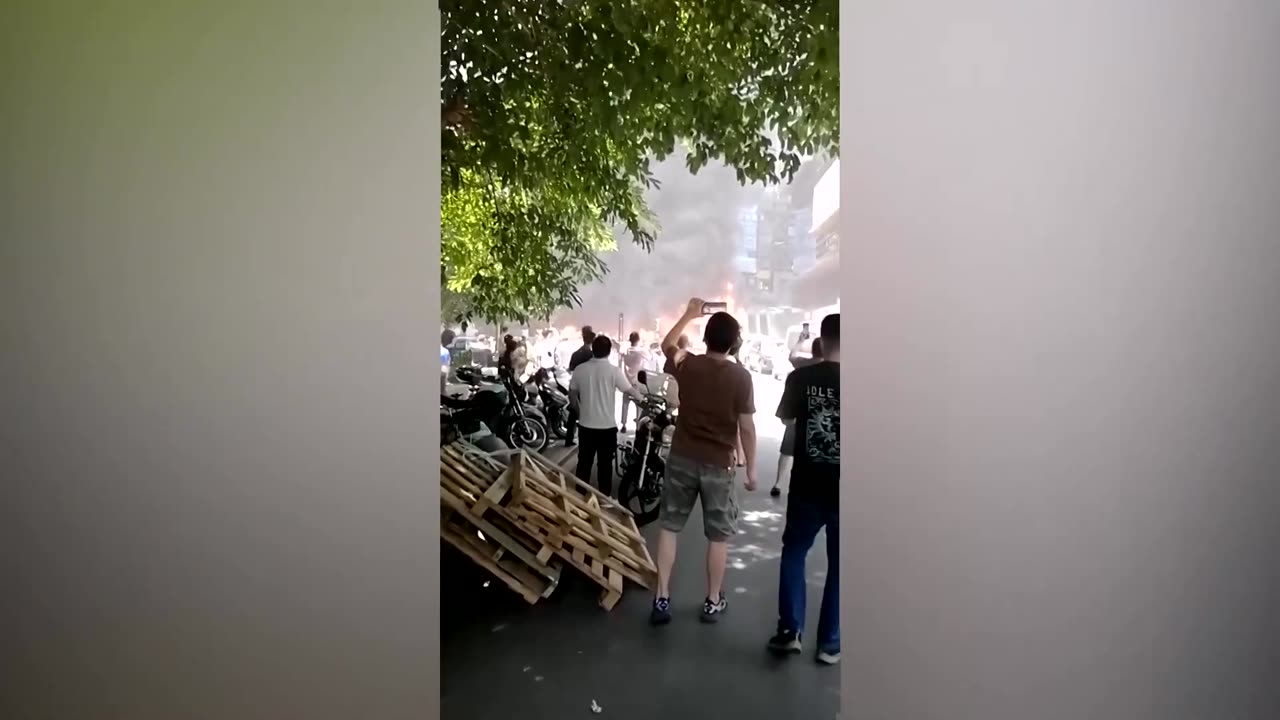 Massive fire at motorcycle parking lot in China's Chongqing