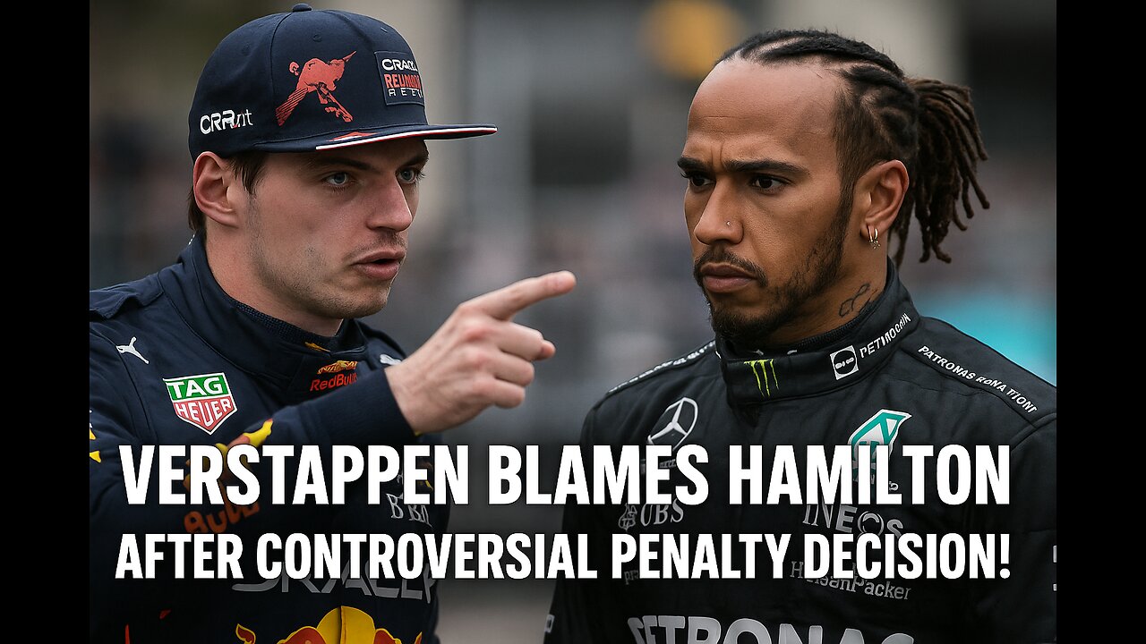 ⁠Verstappen Blames Hamilton After Controversial Penalty Decision!