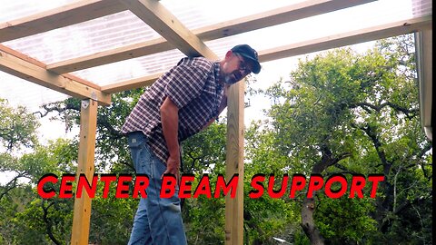 Patio Roof Part 3: Center Beam Support