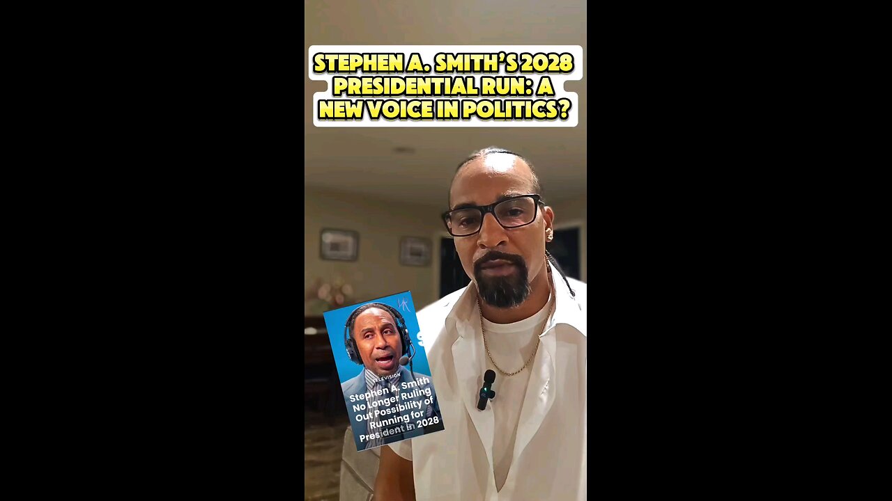 Stephen A. Smith’s 2028 Presidential Run: A New Voice in Politics❓❓❓