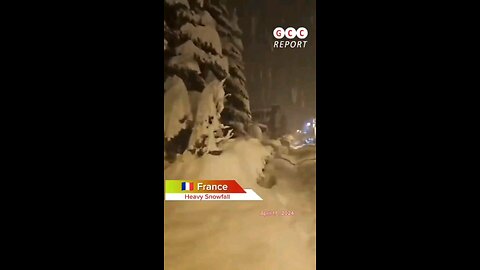 #France #Savoie #snowfall #weather #unexpectedSnow #climateChange #Climate #destruction #anomaly