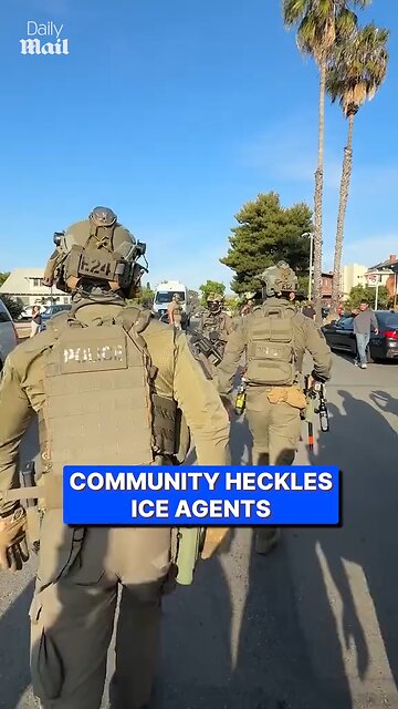 Angry crowd heckles ICE agents after immigration raid. #japdmedia #ICE #raid #immigration #USA