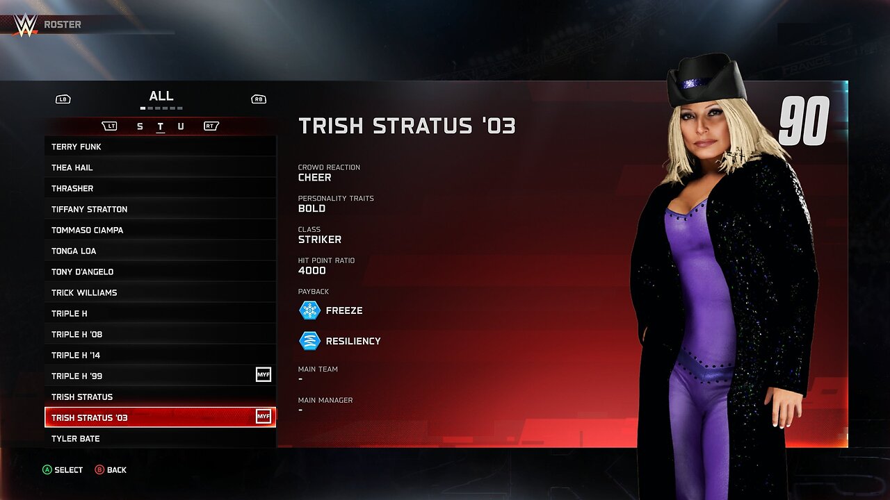 WWE 2k25 Trish Stratus'03 Entrance