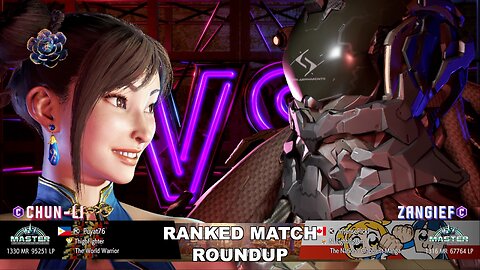 Kuya Kalbo SF6 Ranked Roundup. Chun Li Master Rank [Hori Fight Stick]