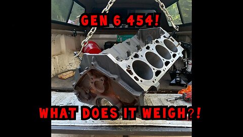 Gen 6 454! What does it weigh???