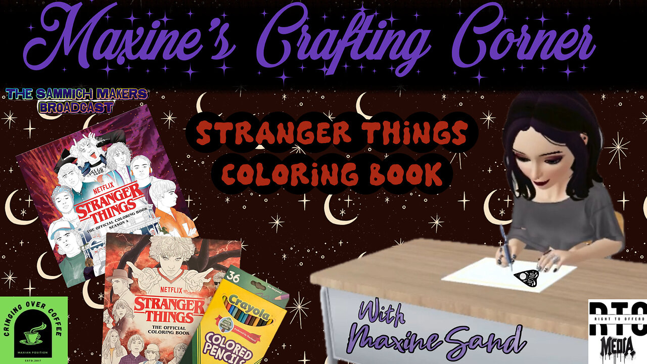 Maxine's Crafting Corner: Stranger Things Coloring and Crafts f/ Beats By Max Sand! continued
