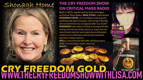 CRY FREEDOM 'GOLD' 🪙🪙🪙 A Chat with SHONAGH HOME with PAUL FITCH from 2013 STILL VERY RELEVANT!