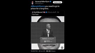 General Mike Flynn to Barack Obama - "You need to go to prison for a long time"