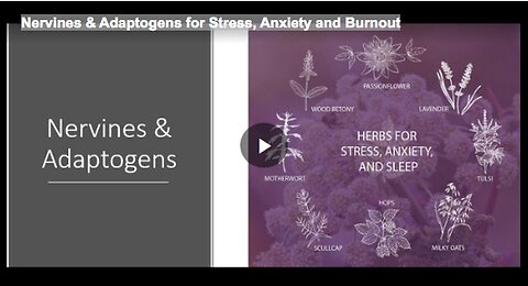 "Using Nervines and Adaptogens for Stress, Anxiety, and Burnout Relief"