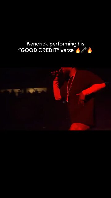 Kendrick Lamar Performing GOOD CREDIT verse