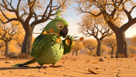This Parrot’s Only Mistake? Trusting the Desert 😭”
