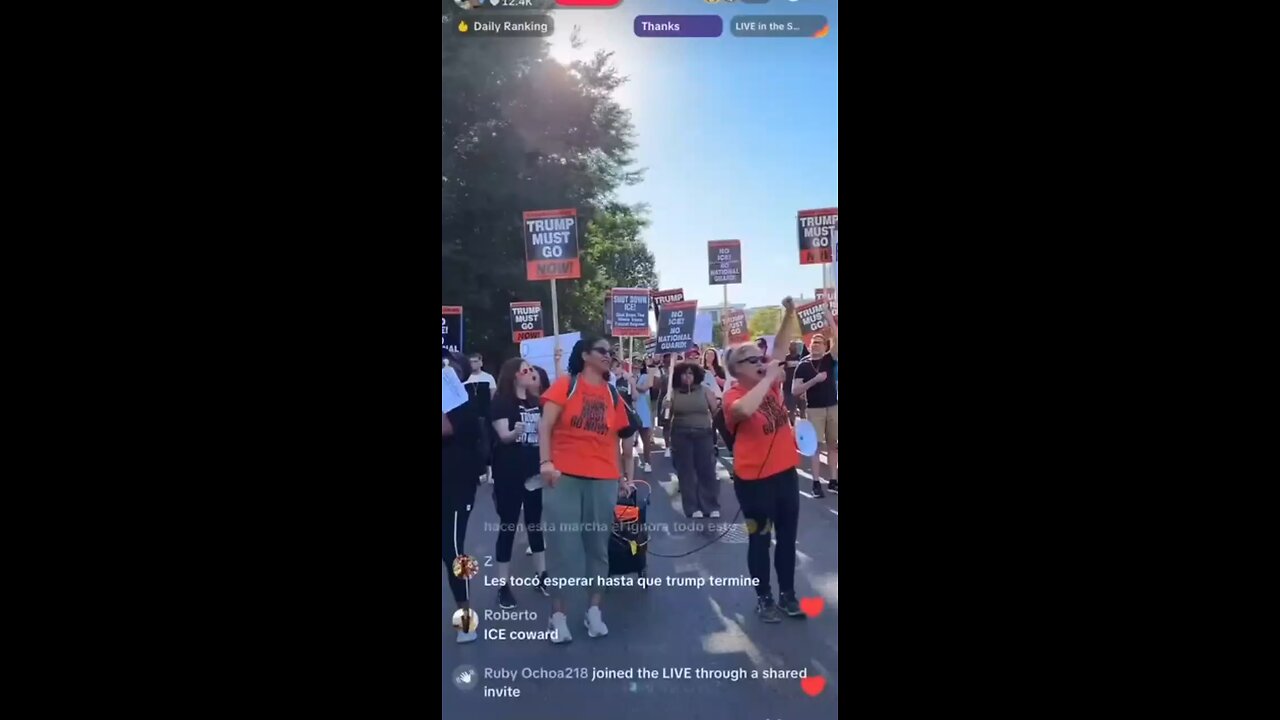 Protesters gather in Washington, D.C., to demand an end to increased federal