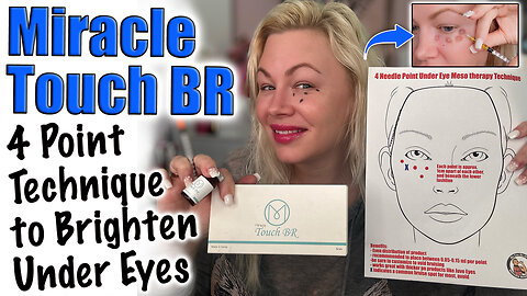 Miracle Touch BR 4 Point Technique to Brighten Under Eyes! AceCosm code Jessica10 Saves you money