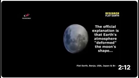 "Russian Astronaut Sergey's Footage Debunks Theory of Moon as Spherical Rock"