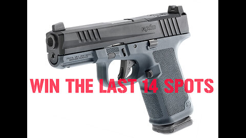 RUGER RXM 9mm MINI #2 FOR THE LAST 14 SPOTS IN THE MAIN WEBINAR
