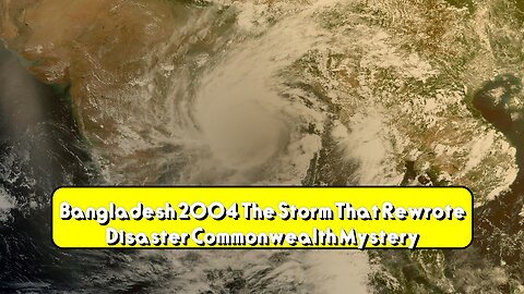 Bangladesh 2004: The Storm That Rewrote Disaster Commonwealth Mystery #Bangladesh #Storms...