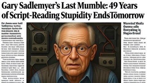 Gary Sadlemyer’s Last Mumble: 49 Years of Script-Reading Stupidity Ends Tomorrow