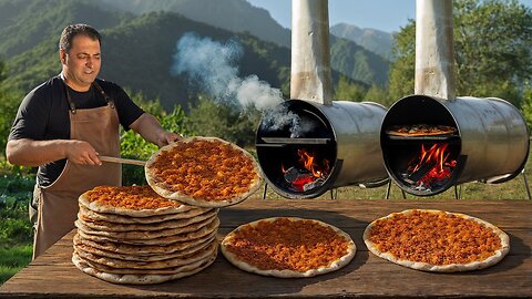 Wood-Fired Pizza in My Homemade Barrel Oven!