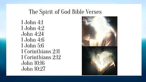 The Spirit of God Bible Verses