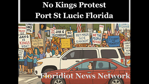 No Kings Protest in Port St Lucie Florida