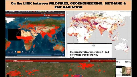 On the LINK between WILDFIRES, GEOENGINEERING, METHANE & EMF RADIATION