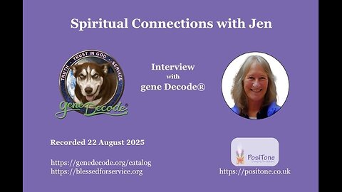 Spiritual Connections with Jen interviews gene Decode®
