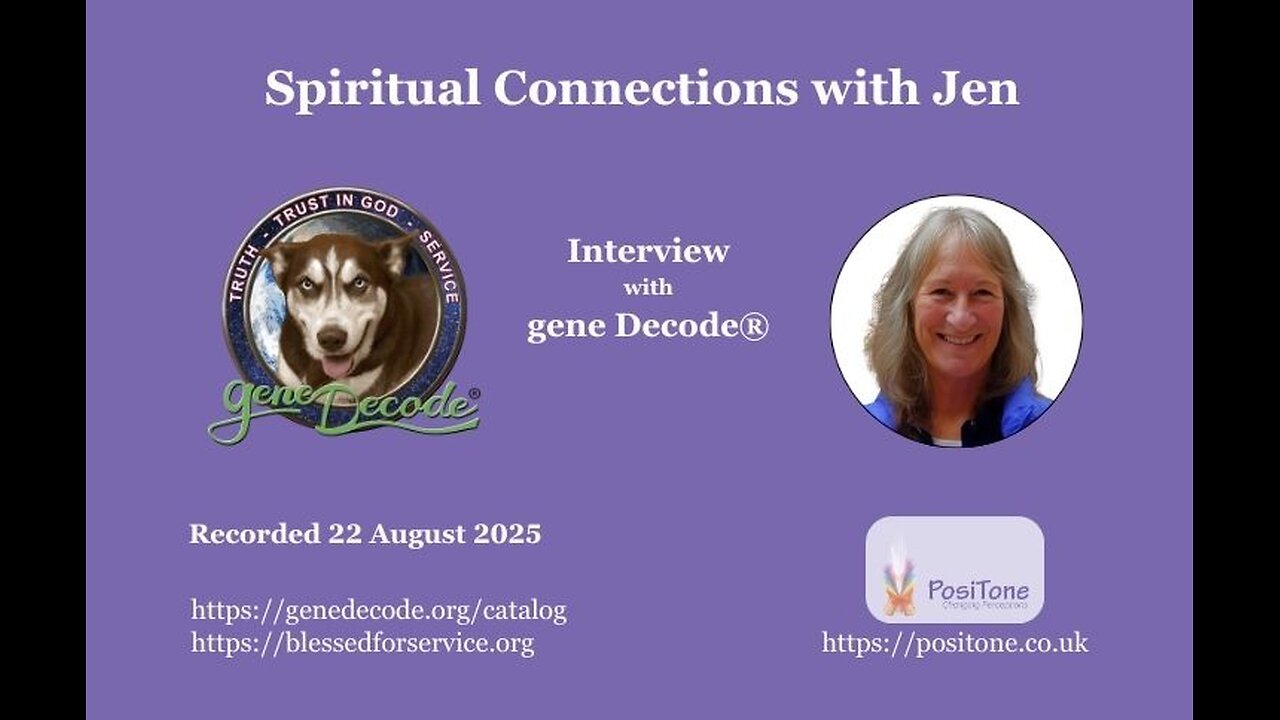 Spiritual Connections with Jen interviews gene Decode®