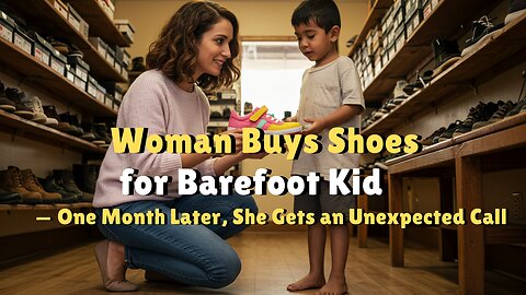 Woman Buys Shoes for Barefoot Kid — One Month Later, She Gets an Unexpected Call