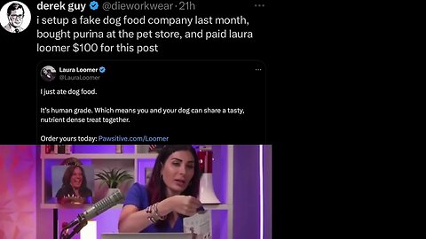 Zionist Laura Loomer Eats Dog Food for 100 Dollars