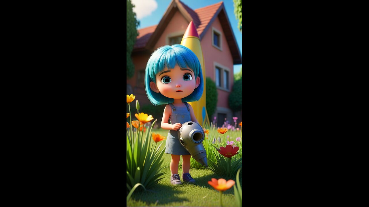 One Rocket Changed Everything… 🚀👧 #Rocket #AiAnimation #Cartoon #shorts