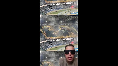 #قصة تيفو جماهير #نابولي أمام كالياري ⚪️🔵 "Avanti Scugnizzi " #shorts