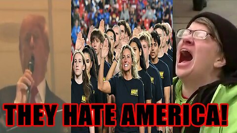 Leftists BOO Trump as he SWEARS IN Civilians into military at Redskins Lions NFL Game!