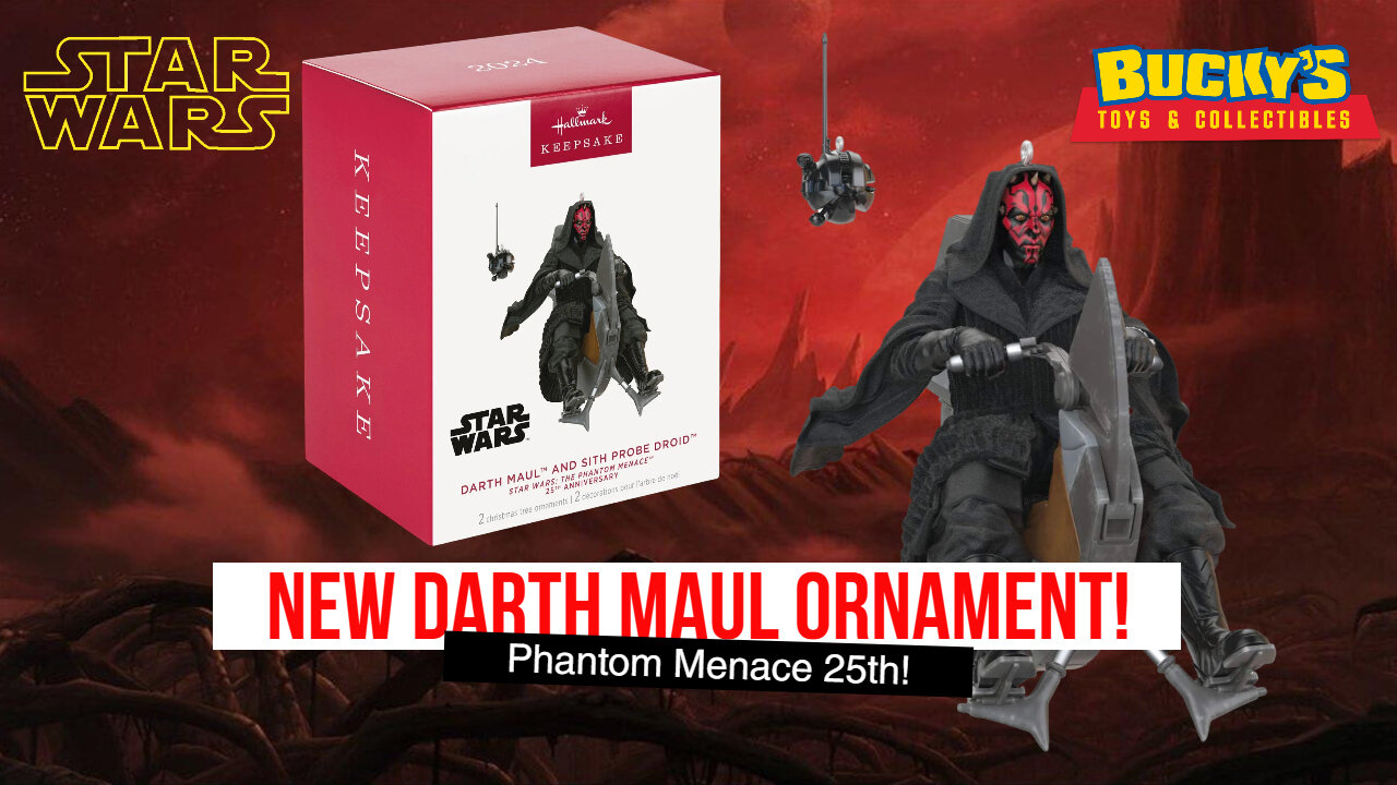 2024 Hallmark Darth Maul Ornament First Look | Phantom Menace 25th Reveal